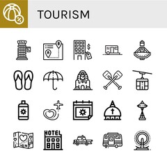 Set of tourism icons