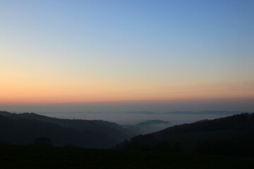 Sonnenuntergang im Odenwald