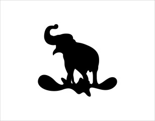 elephant wild animal mascot vector ilustration logo