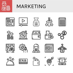 marketing icon set