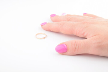 woman and wedding ring