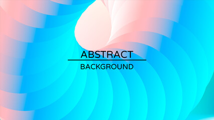Abstract geometric vector background with 3d twisted liquid shape. Colorful design template with fluid shapes composition.