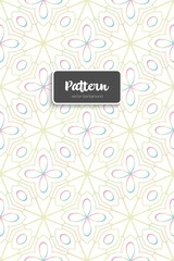 Ornate floral seamless texture, endless pattern