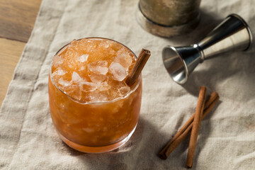 Fototapeta premium Refreshing Homemade Coffee Swizzle Cocktail