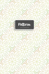 Ornate floral seamless texture, endless pattern