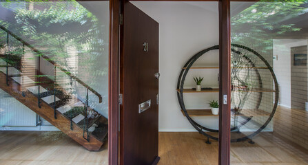 Open home showcase front door
