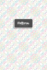 Ornate floral seamless texture, endless pattern