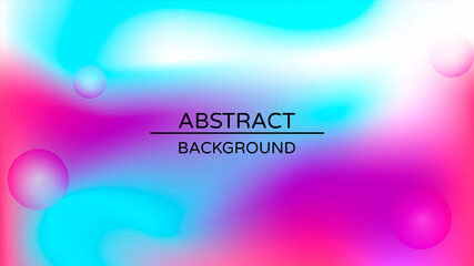 Abstract holographic gradient poster with pearlescent spheres. Design template for award, brochure, certificate, flyer, cover, banner, wallpaper, presentation. Trendy liquid vector background.