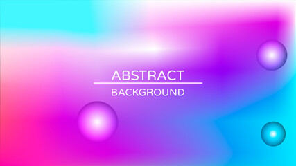 Abstract holographic gradient poster with pearlescent spheres. Design template for award, brochure, certificate, flyer, cover, banner, wallpaper, presentation. Trendy liquid vector background.
