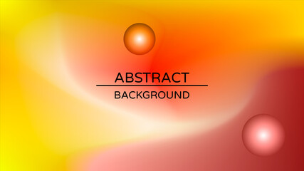 Abstract holographic gradient poster with pearlescent spheres. Design template for award, brochure, certificate, flyer, cover, banner, wallpaper, presentation. Trendy liquid vector background.