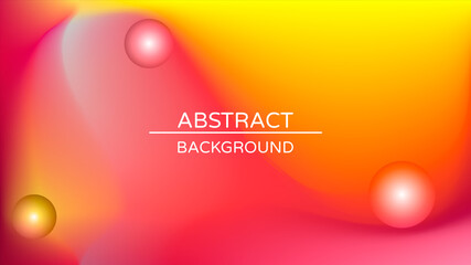 Abstract holographic gradient poster with pearlescent spheres. Design template for award, brochure, certificate, flyer, cover, banner, wallpaper, presentation. Trendy liquid vector background.