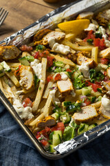 Homemade Chicken Shawarma French Fries