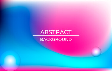 Abstract holographic gradient poster with pearlescent spheres. Design template for award, brochure, certificate, flyer, cover, banner, wallpaper, presentation. Trendy liquid vector background.