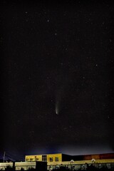 Comet NEOWISE falling toward ground