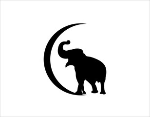 elephant wild animal mascot vector ilustration logo