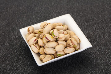 Pistachio nuts heap