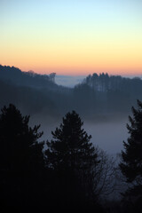 Obraz premium Abendstimmung im Odenwald