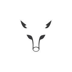 Fox vector illustration icon