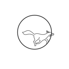 Fox vector illustration icon