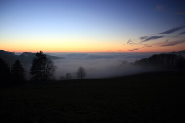 Obraz premium Abendstimmung im Odenwald