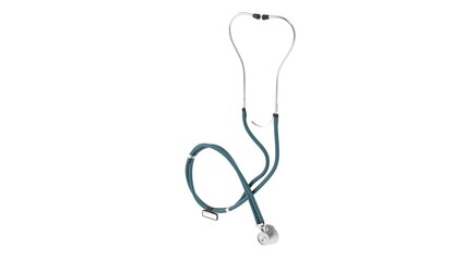 stethoscope on white background