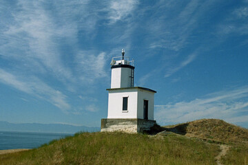 Fototapeta na wymiar EPSON scanner image Cattle Point Lighthouse, Washington