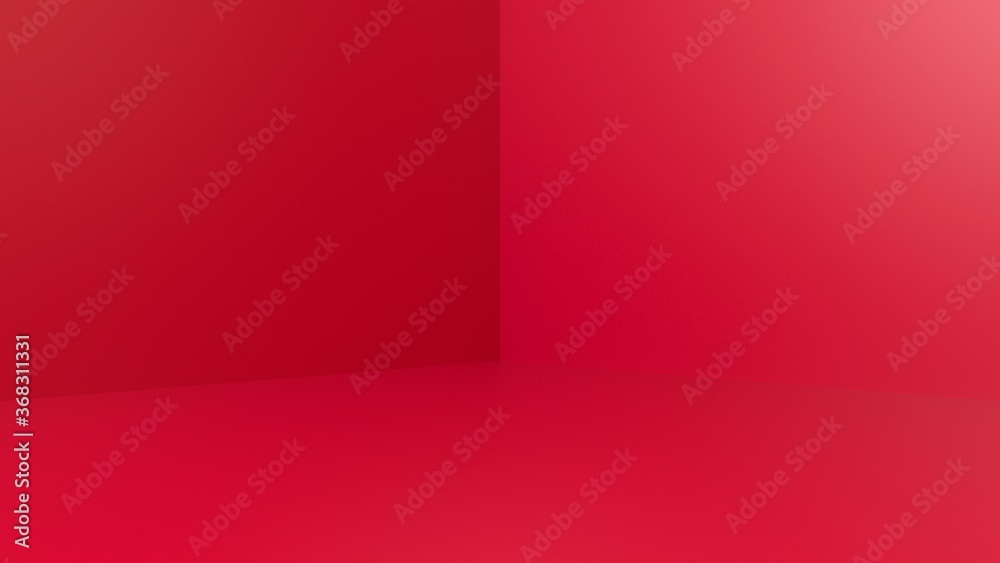 Wall mural empty podium or pedestal display on white background with stand concept. blank product shelf standin