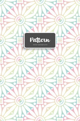 Naklejka premium Ornate floral seamless texture, endless pattern