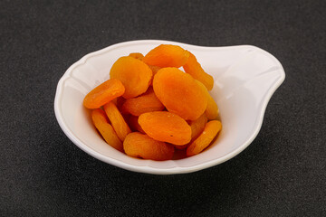Sweet tasty dried apricot heap