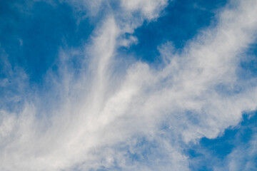Obraz premium Sky scenes with different cloud shapes, colors and size.