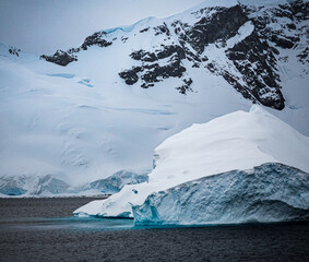 Large pieces of ice float near Danko Island in Antarctic © Jo