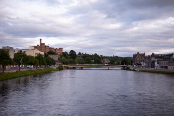 Fototapeta na wymiar Inverness and the River Ness, Scotland
