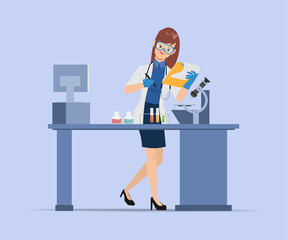 Doctor character experimentation
 pose set with equipment, tools, and medical labs.