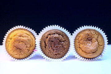 Freshly baked cupcakes or muffins