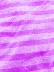 Naklejka na ściany i meble Pink striped towel texture. Summery background. Summer beach towel.