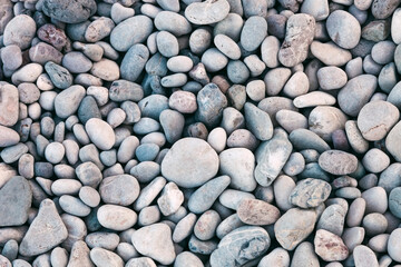 Close-up of pebbles on the beach