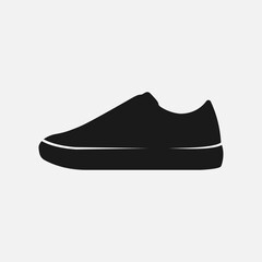 Sneakers vector icon isolated on white background.
