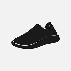 Sneakers vector icon isolated on white background.
