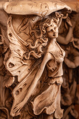 Fairy from a pottery vase, close