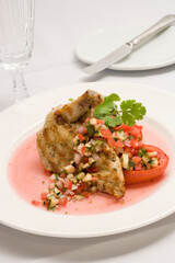 Chicken with tomatoes