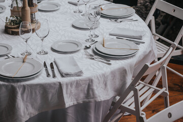 montaje de mesa almuerzo cena boda 