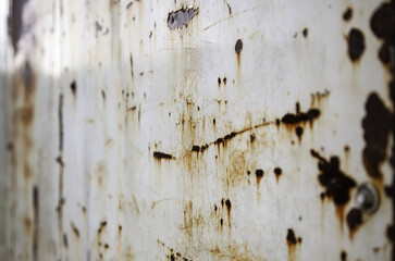 Rust texture on metal wall