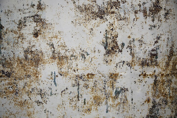 Rust texture on metal wall