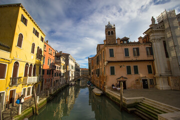 San Barnaba canal, Dorsoduro district, Venice