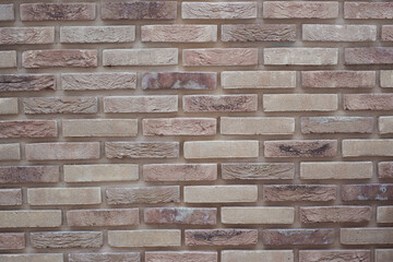 light texture on the brick wall