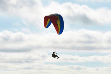 paraglider in the sky
