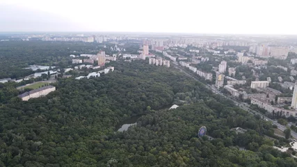 Deurstickers aerial view of the city of Kiev Kyiv © ivan