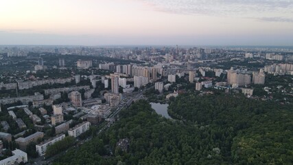 Fototapeta na wymiar panoramic view of the city of Kiev