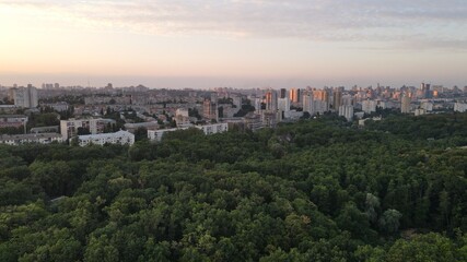 Naklejka premium panorama of the city of Kyiv