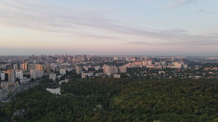 Naklejka premium panoramic view of the city of Kyiv